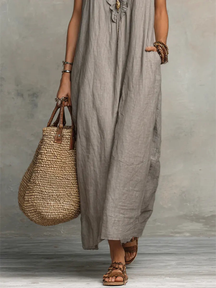 CALA Vestido fluido con flecos