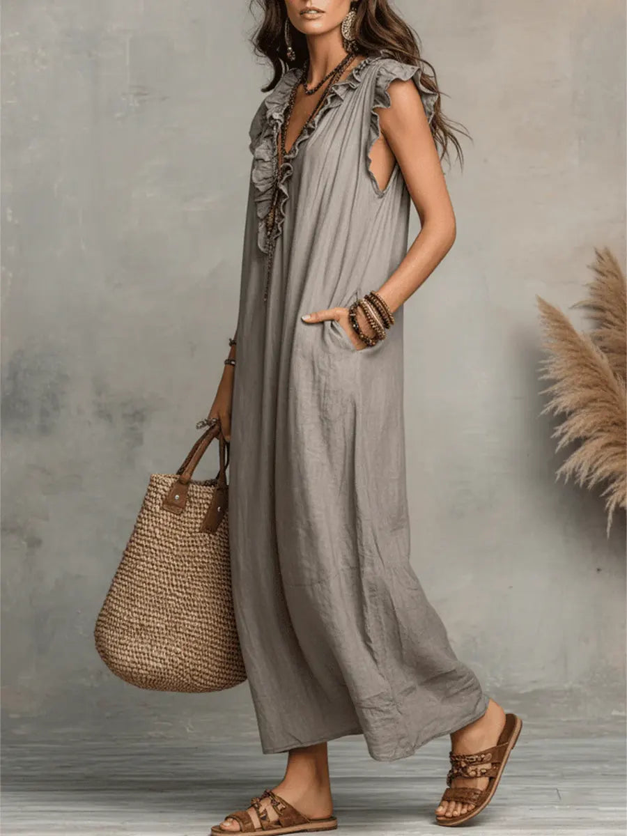 CALA Vestido fluido con flecos