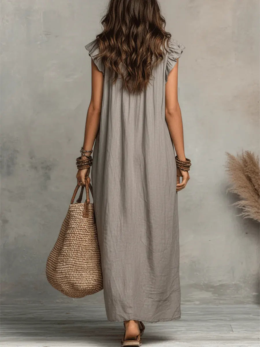 CALA Vestido fluido con flecos