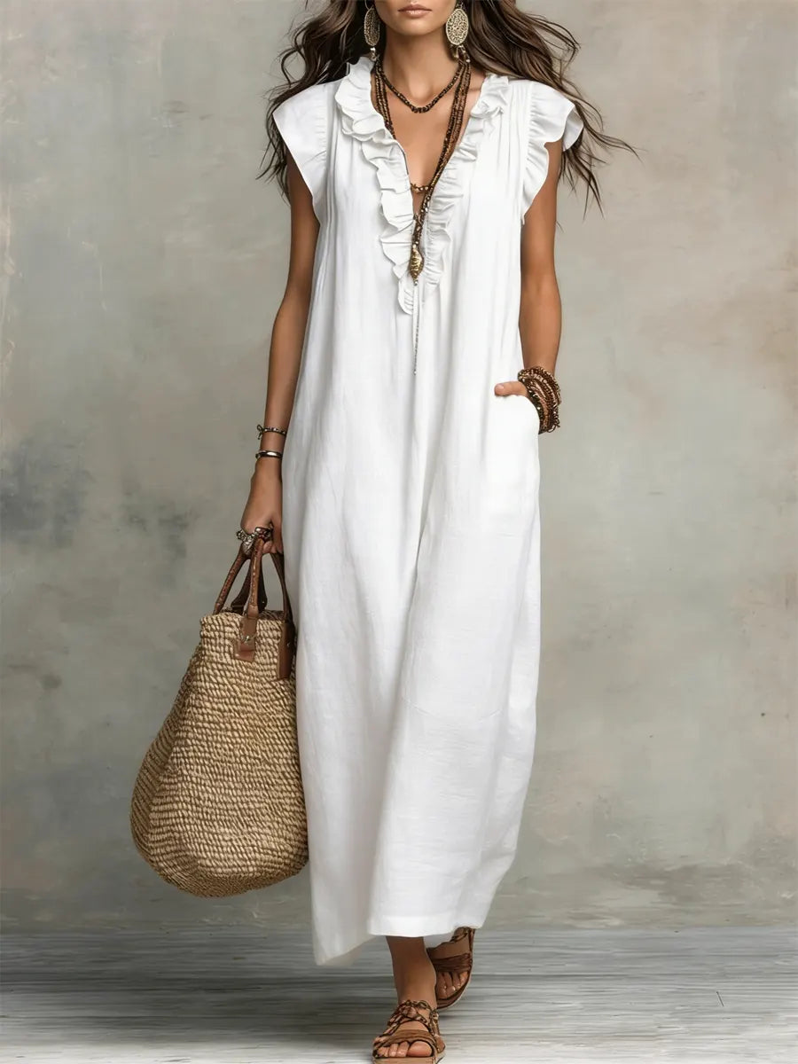 CALA Vestido fluido con flecos