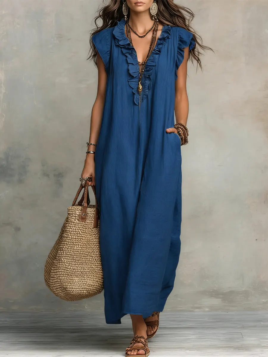 CALA Vestido fluido con flecos