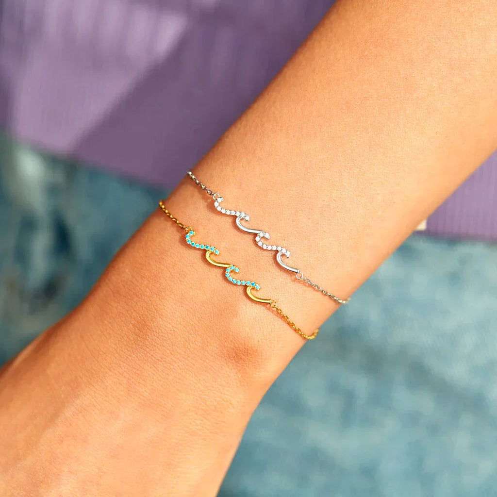 Bracelet Vagues - À ma fille - Je serai toujours à tes côtés