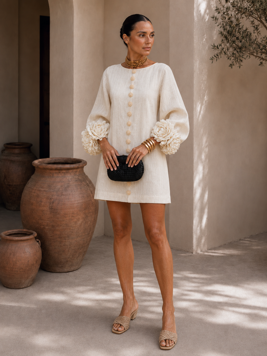 LARA Vestido con botones